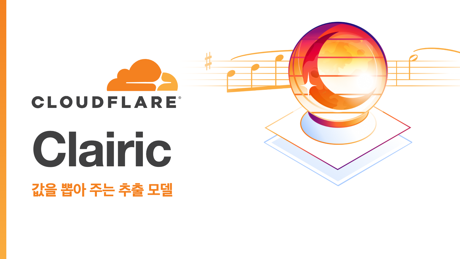 Cloudflare가 Clairic 발표에 쓴 그림에 로고와 모델 이름을 얹었습니다(Cloudflare).